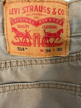 Levi's 514 Men's Straight Slim Jeans - Khaki